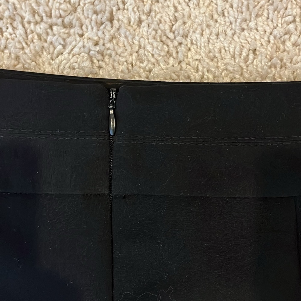 George black straight black knee length skirt. Poly rayon bland w/some spandex - Picture 6 of 11